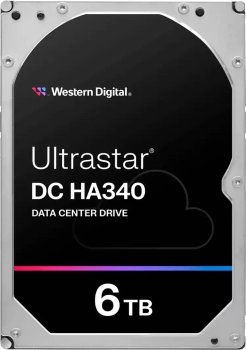Жесткий диск серверный WD Ultrastar DC HA340 6TB <WUS721206BLE6L4> (SATA 3.5"/7200/256Mb/6Gbs)