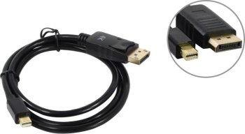 Кабель GoPower <00-00032063> miniDisplayPort (M) -> DisplayPort(M) 1м