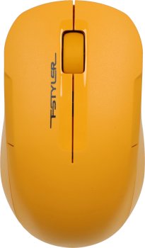 Мышь A4Tech Fstyler FG15CS Air2 желтый оптическая 1200dpi silent USB для ноутбука 3but