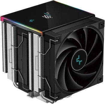 Устройство охлаждения(кулер) Deepcool AK620 Digital SE ARGB Soc-AM5/AM4/1200/1700/1851 черный 4-pin 19-28dB Al+Cu LCD 260W 1400gr Ret (R-AK620-BKADMN-