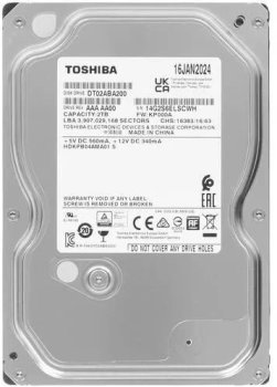 Жесткий диск Toshiba SATA-III 2 Тб DT02ABA200 Desktop (5400rpm) 128Mb 3.5"