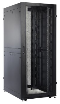 Шкаф серверный ЦМО (ШТК-СП-48.8.12-44АА-9005) напольный 48U 800x1130мм пер.дв.перфор. задн.дв.перфор. 2 бок.пан. 1350кг черный 890мм 170кг 180град. 22