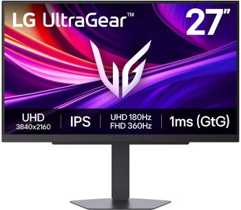 Монитор LG 27" UltraGear 27G810A-B черный IPS LED 1ms 16:9 HDMI матовая HAS Piv 1000:1 400cd 178гр/178гр 3840x2160 4K 7.4кг