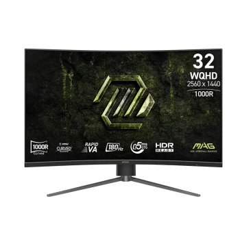 Монитор MSI MAG 31.5" 325CQPF E18 Black {VA Curved 1000R 2560x1440 180Hz 0.5ms 300cd 16:9 2xHDMI DisplayPort Tilt Swiv HAS External Vesa}