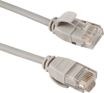 Кабель UTP Lanmaster LAN-PC45/28-U6A-1.5-GY UTP RJ-45 вил. кат.6A 1.5м серый LSZH