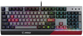 Клавиатура MSI GK30 INFRARED механическая черный/красный USB for gamer LED (S11-04RUF01-CLA)