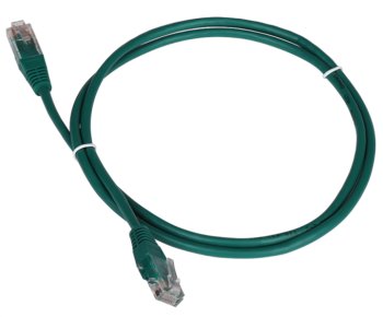 Кабель UTP TWT <TWT-45-45-0.15-GN> Patch Cord UTP кат.5e, 0.15м, зелёный