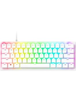 Клавиатура Razer Huntsman V3 Pro Mini White Razer Analog Optical проводная оптико-механическая игровая, английская раскладка, белая