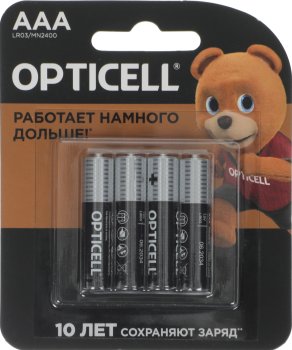 Батарейка Opticell Basic LR03 AAA (4шт) блистер