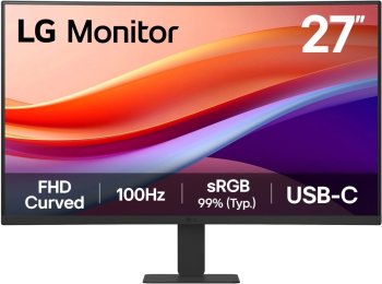 Монитор LG 27" 27U421A-B черный VA LED 5ms 16:9 HDMI M/M матовая 3000:1 250cd 178гр/178гр 1920x1080 100Hz FHD USB 3.72кг