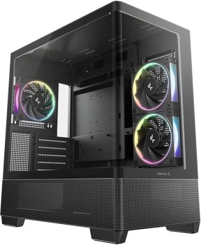 Корпус Deepcool CG380U 3F черный без БП mATX 6x120mm 3x140mm 2xUSB3.0 audio bott PSU