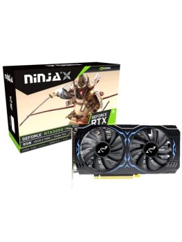 Видеокарта Ninja (Sinotex) RTX3050 8GB GDDR6 128bit 3xDP HDMI 2FAN RTL