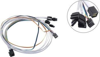 LR-LINK <LRSF43ST8P-0.75M> Кабель SFF-8643-->4xSATA  0.75м