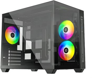 Корпус VIEW 500 Black Mini Tower Черный (VIEW 500) ID-COOLING