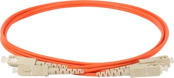 Кабель волоконно-оптический Lanmaster TWT-2SC-2SC/OM2-2.0 2x50/125 OM2 SC-SC 2м ПВХ оранжевый