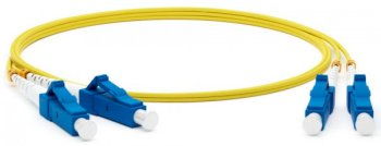 Кабель волоконно-оптический Lanmaster TWT-2LC-2LC/SU-1.5 2x9/125 OS1/OS2 LC дуплекс-LC дуплекс 1.5м