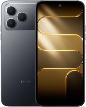 Смартфон Tecno Spark 50 128Gb 8Gb черный моноблок 3G 4G 2Sim 6.67" 720x1600 Android 16 50Mpix 802.11 a/b/g/n/ac/ax NFC GPS GSM900/1800 GSM1900 Protect