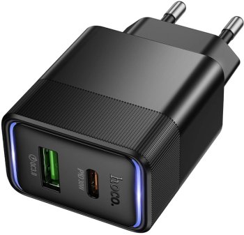 Зарядка USB-устройств Hoco CS11.2A Lounge PD30W+QC3.0 30W (PD+QC) черный (80387)
