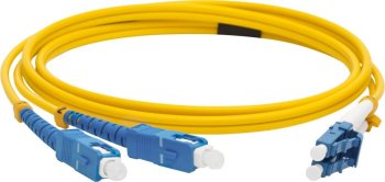 Кабель волоконно-оптический Lanmaster LAN-2LC-2LC/SU-0.5 2x9/125 OS1/OS2 LC дуплекс-LC дуплекс 0.5м LSZH оранжевый