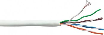 Кабель FTP Lanmaster LAN-5EFTP-PT-LSZH-WH кат.5E FTP 4 пары 26AWG LSZH внутренний 305м белый