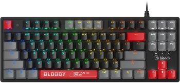 Клавиатура A4Tech S310N механическая черный/красный USB Multimedia for gamer