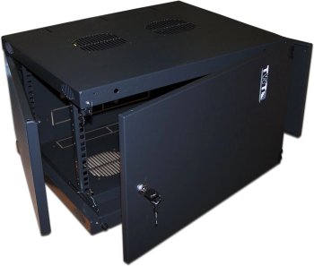 Шкаф коммутационный Lanmaster Next (TWT-CBWNM-9U-6X6-BK) настенный 9U 550x600мм пер.дв.металл задн.дв.спл.стал.лист 60кг черный IP20