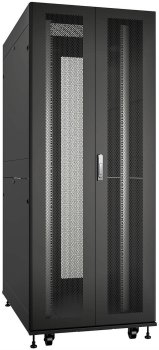 Шкаф серверный Cabeus (ND-SC-42U80/120-BK) напольный 42U 800x1200мм пер.дв.перфор.2ств. задн.дв.перфор.2-хст. 1500кг черный 902мм IP20