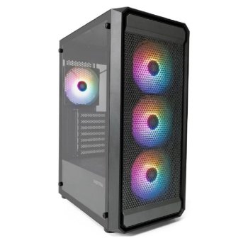 Корпус XASTRA A403 4ARGB Black ATX/Mesh/ tempered glass / 4x120mm ARGB PWM fans/ A403-4FC12A