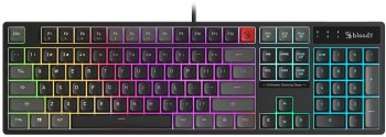 Клавиатура A4Tech Bloody B230N черный USB Multimedia for gamer LED (B230N) кабель 1.8м