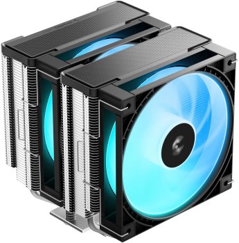 Вентилятор Deepcool AG620 G2 ARGB Soc-AM5/AM4/1200/1700/1851 серебристый/черный 4-pin 30.93dB Al+Cu 270W 1046gr Ret (R-AG620-BKAMMG2