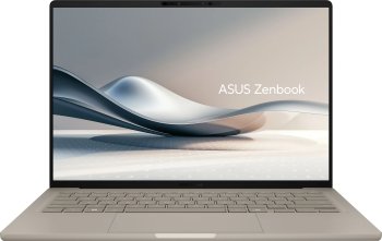Ноутбук Asus Zenbook A14 UX3407QA-QD556W Snapdragon X X1-26-100 16Gb SSD512Gb Qualcomm Adreno 14" OLED WUXGA (1920x1200) Windows 11 Home beige WiFi BT