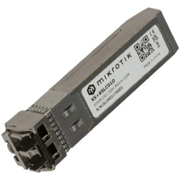 Модуль SFP+ MikroTik XS+85LC01D 1.25G SFP, 10G SFP+ и 25G SFP28, 100 метров, MultiMode 850nm
