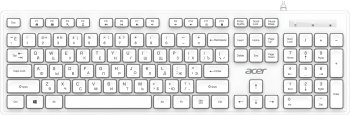 Клавиатура Acer OKW503 белый USB Multimedia (ZL.KBD11.00Q) кабель 1.8м