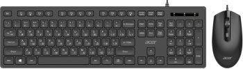 Комплект клавиатура + мышь Acer OCC504 клав:черный мышь:черный USB Multimedia (ZL.ACC11.00M)