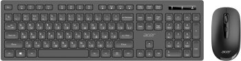 Комплект клавиатура + мышь Acer OCC503 клав:черный мышь:черный USB беспроводная Multimedia (ZL.ACC11.00K)