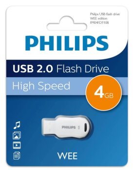 Накопитель USB Philips WEE <FM04FD110B/97> USB2.0 Flash Drive 4Gb (RTL)
