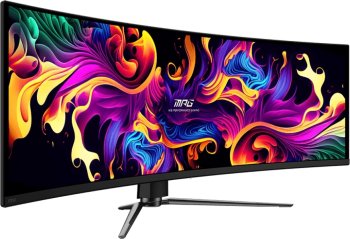 Монитор MSI 49" MPG 491CQPX QD-OLED черный QD OLED LED 32:9 HDMI матовая HAS Piv 250cd 178гр/178гр 5120x1440 240Hz DP DQ USB 10.6кг