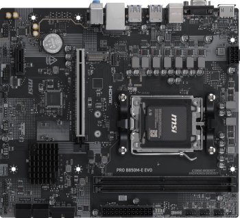 Материнская плата PRO B850M-E EVO AM5 AMD B850 mATX RTL MSI