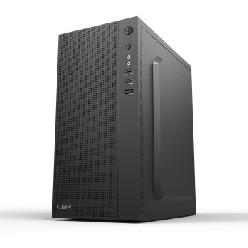 Корпус CBR mATX Minitower MX08, c БП PSU-ATX550-12MD (550W/120mm), 2*USB 2.0, HD Audio+Mic, Black [PCC-MATX-MX08-550W]