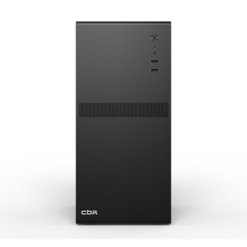 Корпус CBR mATX Minitower V201, c БП PSU-ATX550-12MD (550W/120mm), 2*USB 2.0, HD Audio+Mic, Black [PCC-MATX-V201-550W]