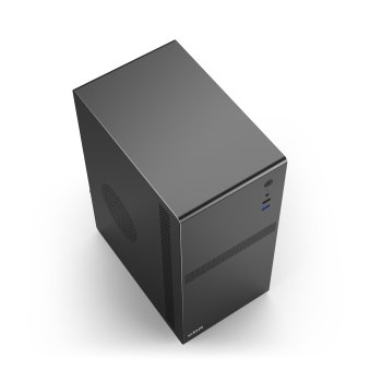 Корпус CBR mATX Minitower V203, c БП PSU-ATX550-12MD (550W/120mm), 1*USB 3.0, 1*USB 2.0, HD Audio+Mic, Black [PCC-MATX-V203-550W]
