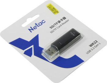 Картридер Netac <WK22BKCN> USB3.2 SD/microSD Card Reader/Writer
