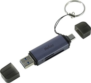 Картридер Netac <WK13GYCN> USB3.0/USB-C SD/microSD Card Reader/Writer