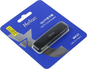 Картридер Netac <WK23BKCN> USB3.2/USB-C SD/microSD Card Reader/Writer