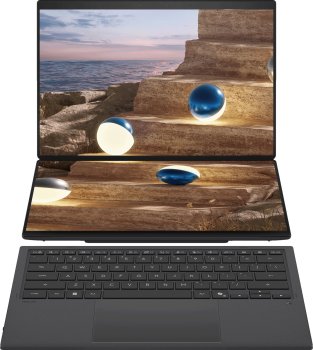 Ноутбук Asus ZenBook Duo UX8407AA-SN363X Core Ultra 9 386H 32Gb SSD1Tb Intel Graphics 14" OLED Touch 3K (2880x1800) Windows 11 Pro dk.grey WiFi BT Cam