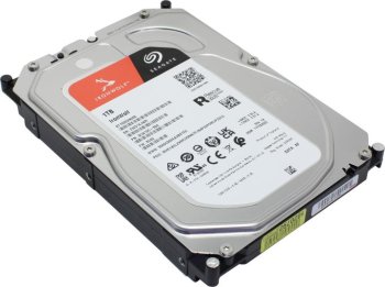 Жесткий диск Seagate SATA IRONWOLF 1Тб 5400rpm 256Mb 1 year warranty (replacement ST1000VN002, ST1000DM014, WD10EFRX, WD10EZEX)