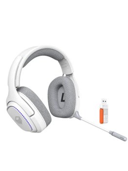 Наушники с микрофоном MeeTion BTH012 USB Type-C Игровые беспроводные наушники, , белые