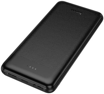 Портативный аккумулятор 10000mAh 2USB+1Type-C+1micro USB 2.0A Hoco J153 (Black)
