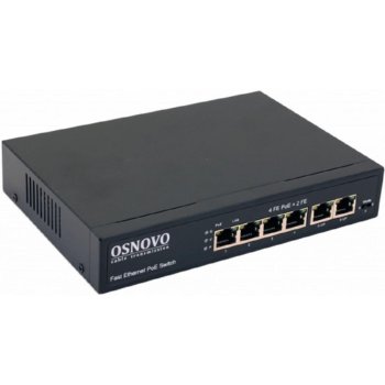 Коммутатор SW-20600(80W) PoE Fast Ethernet на 6 RJ45 портов.