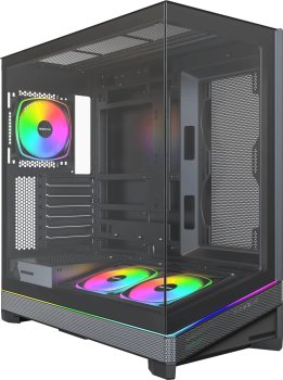 Корпус Montech SKY 3 черный без БП ATX 8x120mm 5x140mm 2xUSB3.0 audio bott PSU